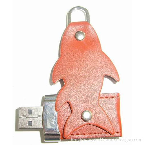 High Quality Leather Fish USB Memory Stick